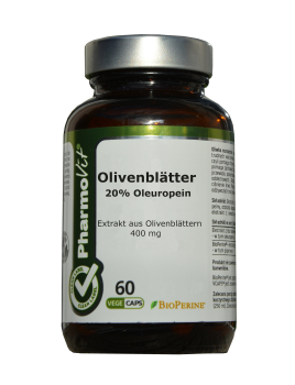 Trockenextrat aus Olivenbaumblättern 400mg/Kaps